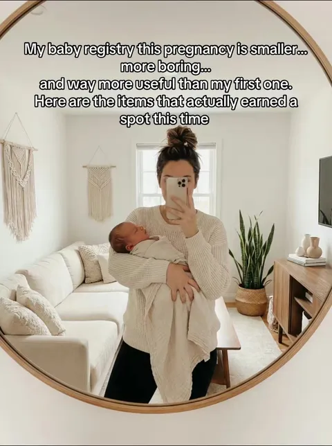 TikTok slideshow cover: Useful baby registry items