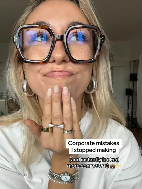 TikTok slideshow cover: Corporate mistakes I stopped making