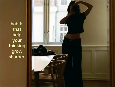 TikTok slideshow cover: Habits that help your thinking grow sharper