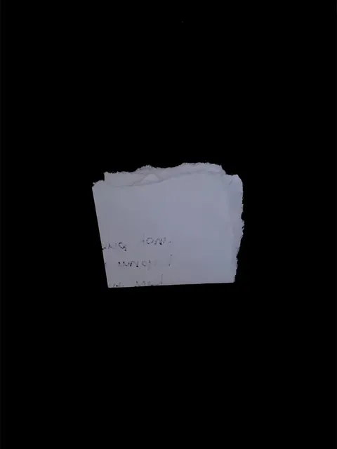 TikTok slideshow cover: Torn Paper Note