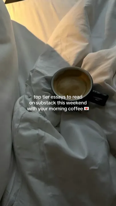 TikTok slideshow cover: Substack Essays for the Weekend