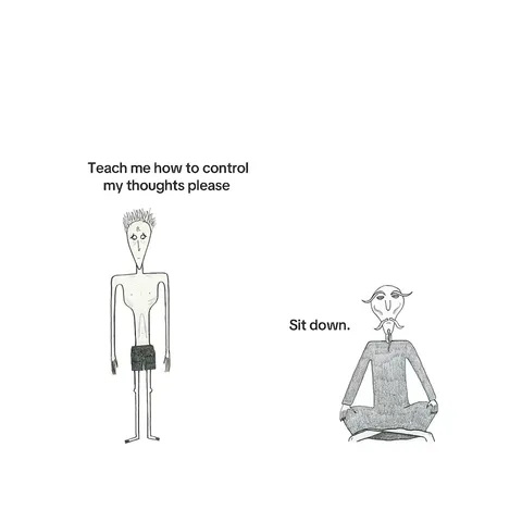 TikTok slideshow cover: Teach me how to control my thoughts please