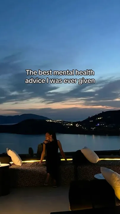 TikTok slideshow cover: The best mental health advice I was ever given