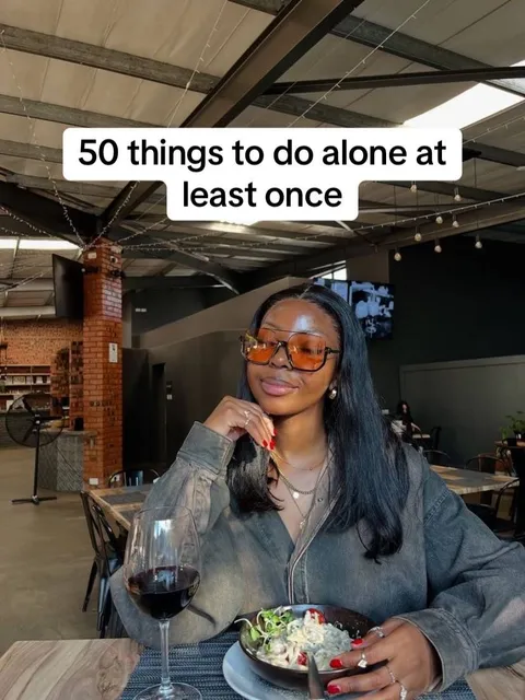 Original slideshow: 50 things to do alone at least once