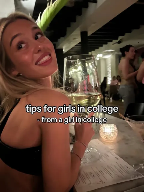 TikTok slideshow cover: Tips for College Girls