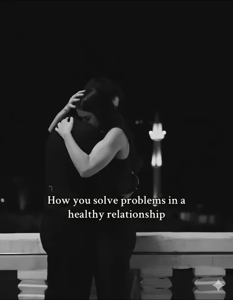 TikTok slideshow cover: How you solve problems in a healthy relationship