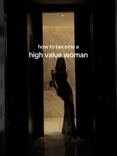 TikTok slideshow cover: How to become a high value woman
