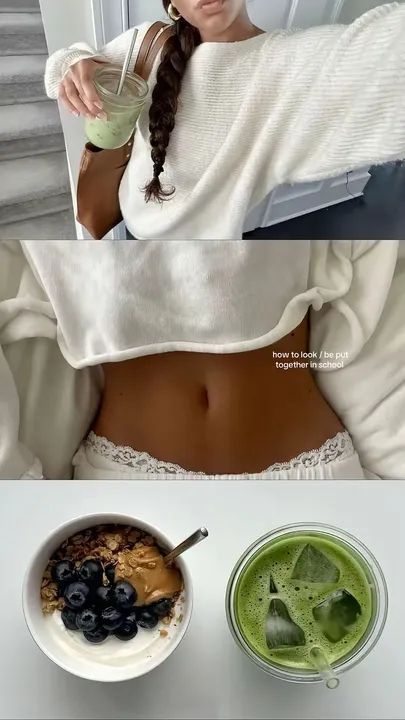 TikTok slideshow cover: how to look / be put together in school