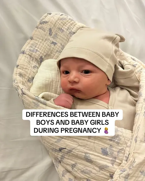 TikTok slideshow cover: Differences Between Baby Boys and Baby Girls During Pregnancy