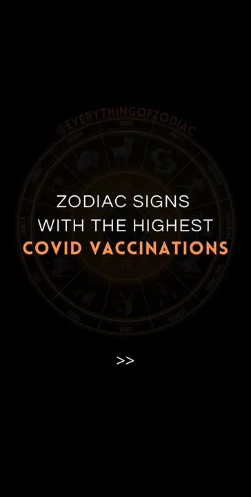 TikTok slideshow cover: Zodiac signs with the highest COVID vaccinations