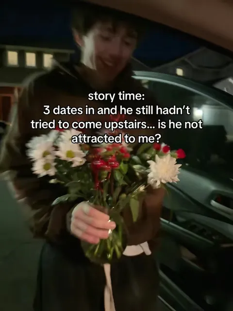 TikTok slideshow cover: Story time: 3 dates in and he still hadn't tried to come upstairs... is he not attracted to me?