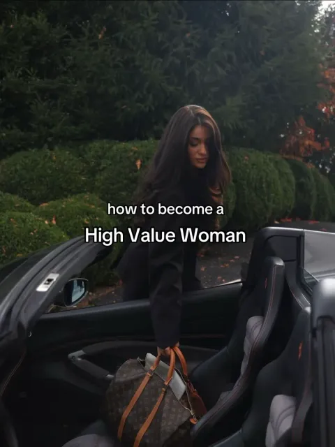 TikTok slideshow cover: how to become a High Value Woman