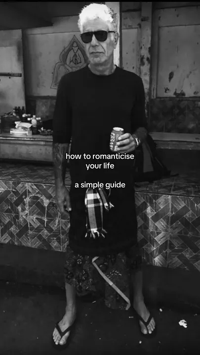 TikTok slideshow cover: how to romanticise your life: a simple guide