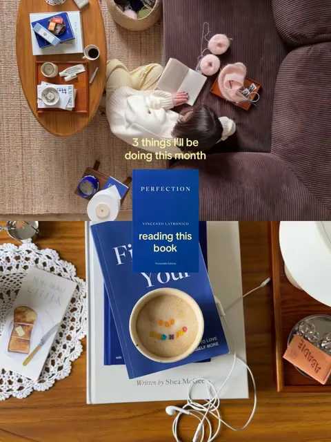 TikTok slideshow cover: 3 things I'll be doing this month