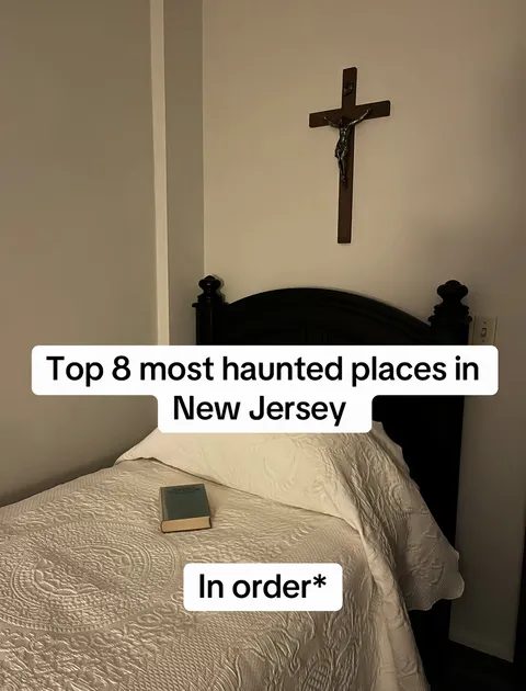 TikTok slideshow cover: Top 8 most haunted places in New Jersey