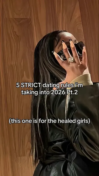TikTok slideshow cover: 5 STRICT dating rules i'm taking into 2026 Pt.2