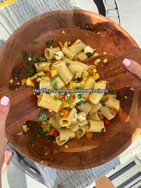 TikTok slideshow cover: Healthy Summer Dinner Recipes