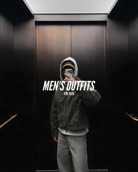 TikTok slideshow cover: Men's outfits for 2026