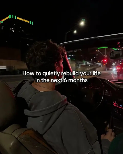 TikTok slideshow cover: How to quietly rebuild your life