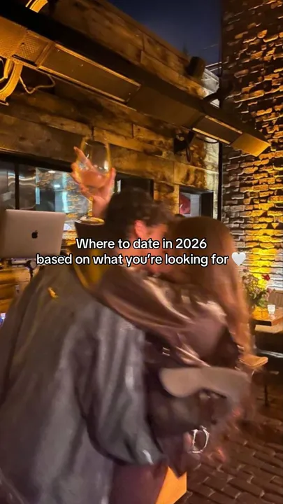 TikTok slideshow cover: Where to date in 2026 based on what you're looking for