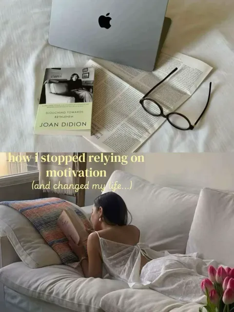 TikTok slideshow cover: How I stopped relying on motivation