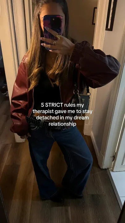 TikTok slideshow cover: 5 STRICT rules my therapist gave me to stay detached in my dream relationship