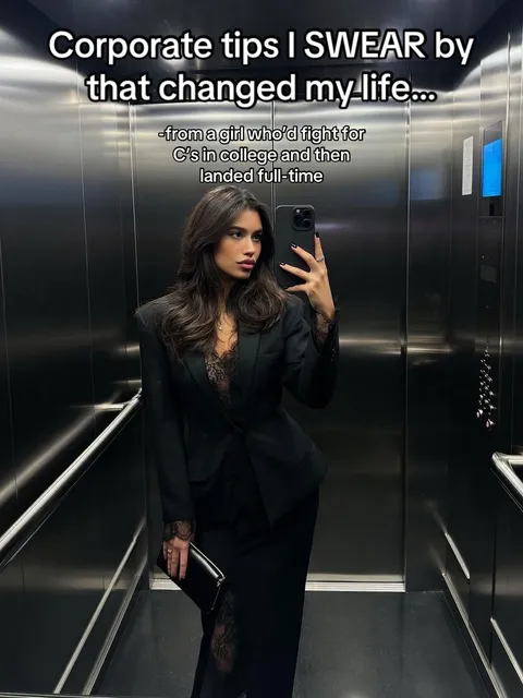 TikTok slideshow cover: Life-Changing Corporate Tips