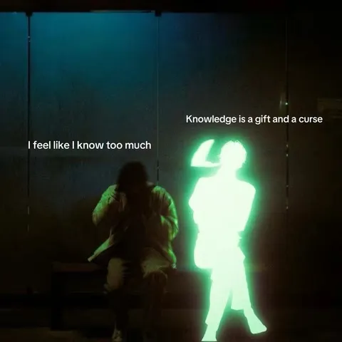 TikTok slideshow cover: Knowledge is a gift and a curse