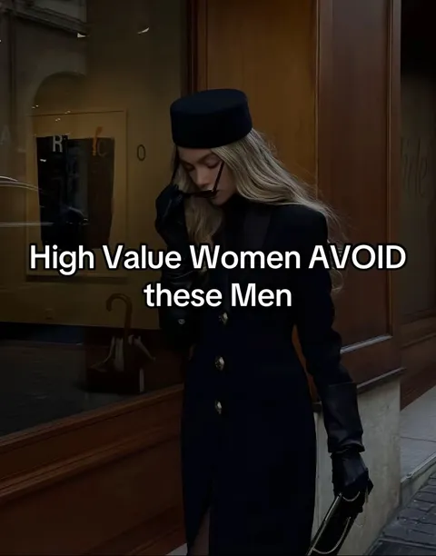 TikTok slideshow cover: High Value Women AVOID these Men