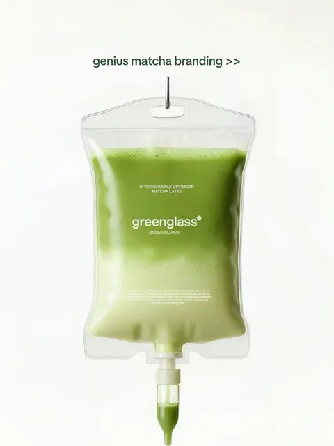 TikTok slideshow cover: Genius matcha branding