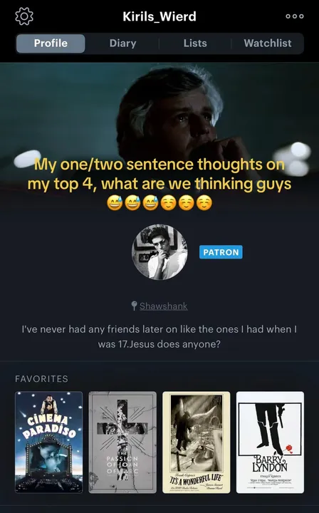 TikTok slideshow cover: My one/two sentence thoughts on my top 4