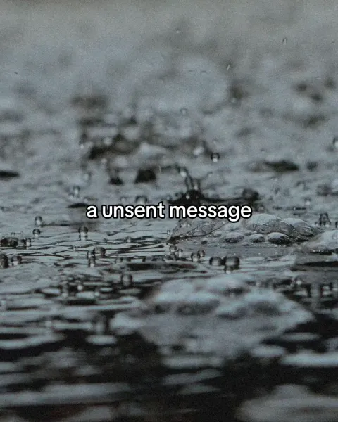 TikTok slideshow cover: a unsent message