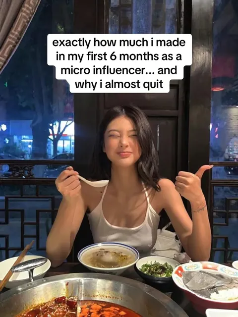 TikTok slideshow cover: Micro influencer earnings and experiences