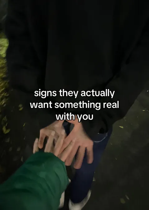 TikTok slideshow cover: signs they actually want something real with you