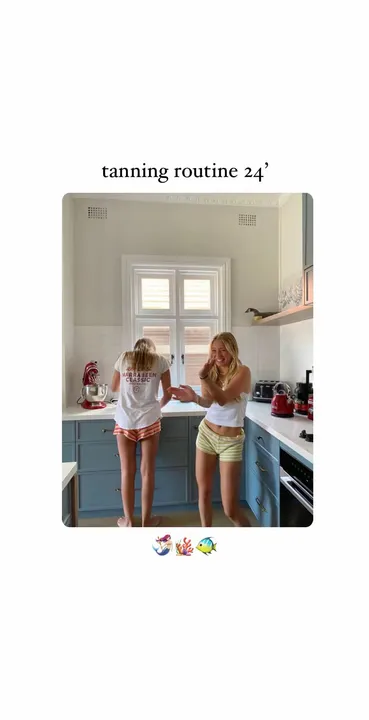 TikTok slideshow cover: Tanning Routine 24'
