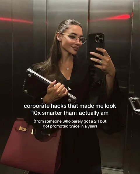 TikTok slideshow cover: Corporate Hacks