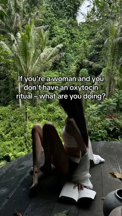 TikTok slideshow cover: Oxytocin ritual for women