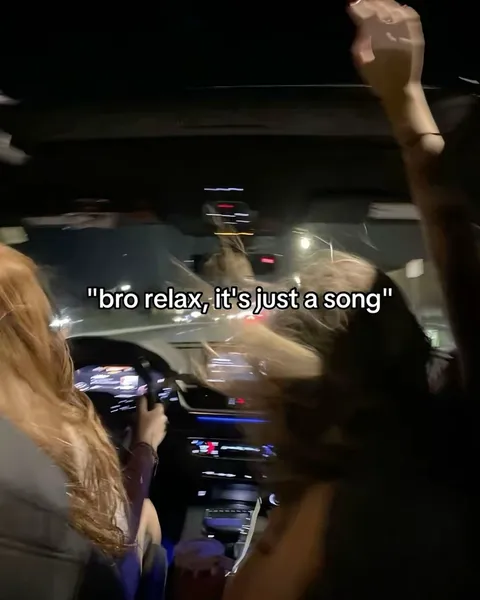 TikTok slideshow cover: Bro relax, it's just a song