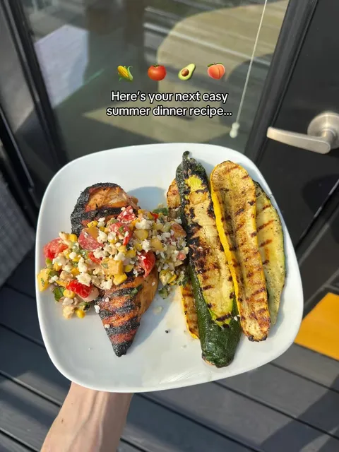 TikTok slideshow cover: Summer Dinner Recipe