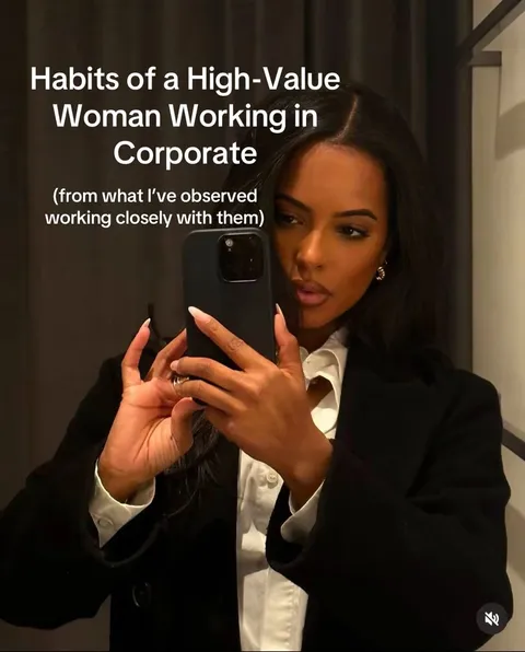 TikTok slideshow cover: Habits of a High-Value Woman