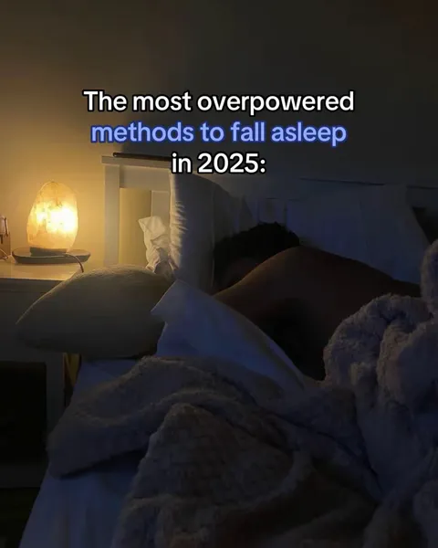 TikTok slideshow cover: Methods to fall asleep