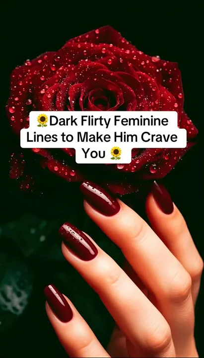 TikTok slideshow cover: Dark Flirty Feminine Lines