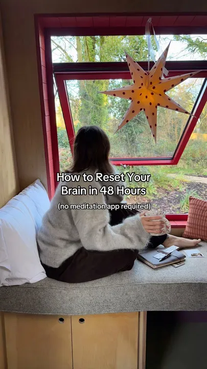 TikTok slideshow cover: Brain reset guide