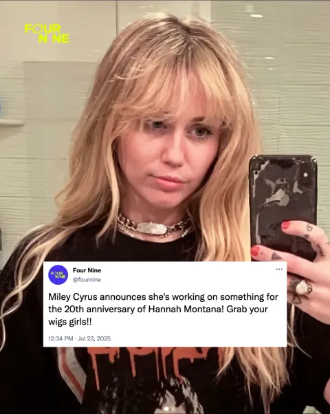 TikTok slideshow cover: Miley Cyrus announces Hannah Montana anniversary