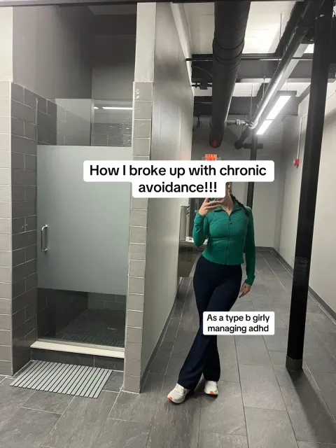 TikTok slideshow cover: How I broke up with chronic avoidance!!!