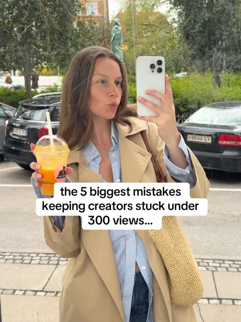 TikTok slideshow cover: Mistakes keeping creators stuck