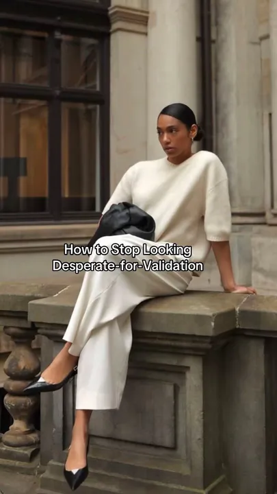 TikTok slideshow cover: How to Stop Looking Desperate-for-Validation