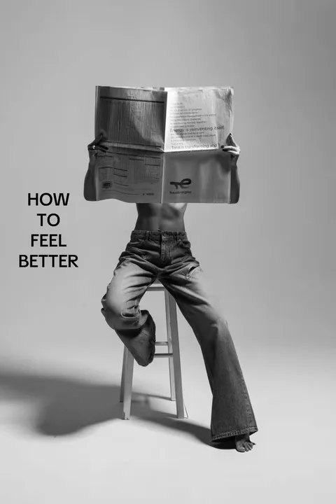 TikTok slideshow cover: HOW TO FEEL BETTER