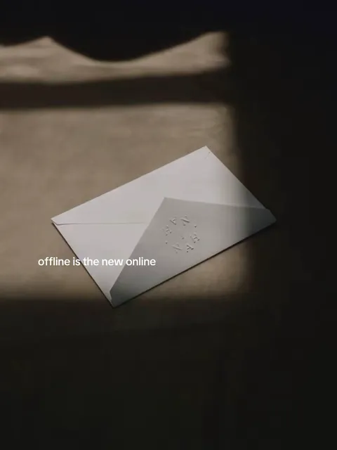 TikTok slideshow cover: offline is the new online
