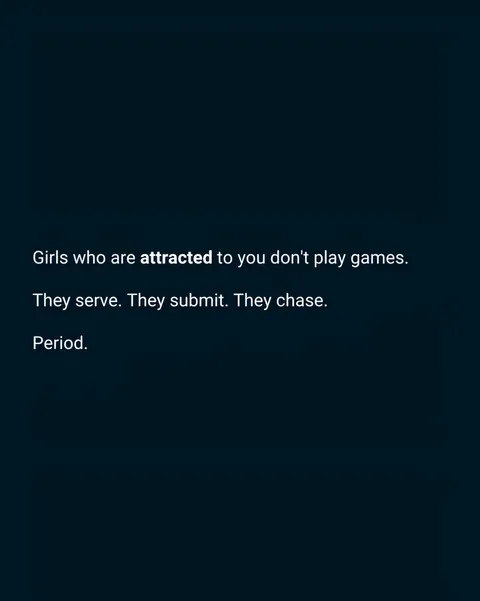TikTok slideshow cover: Girls who are attracted to you don't play games